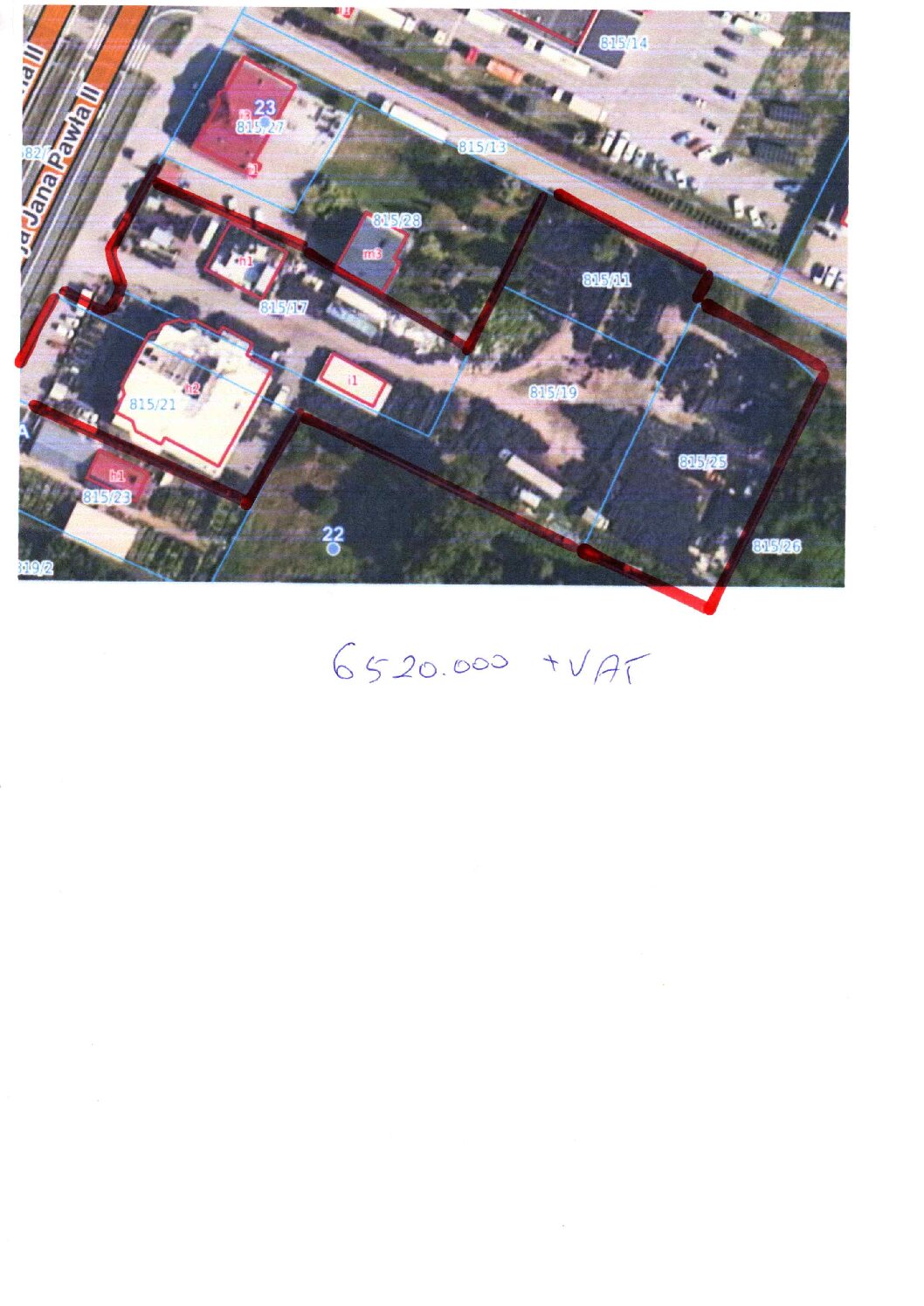 Duża działka usługowa przy drodze krajowej 629 w Słupnie